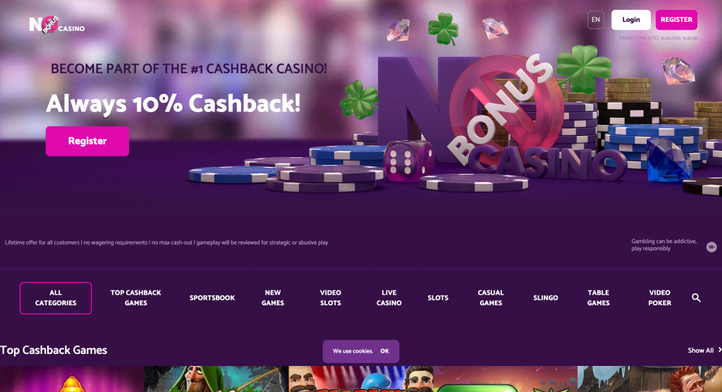 Home page No Bonus Casino