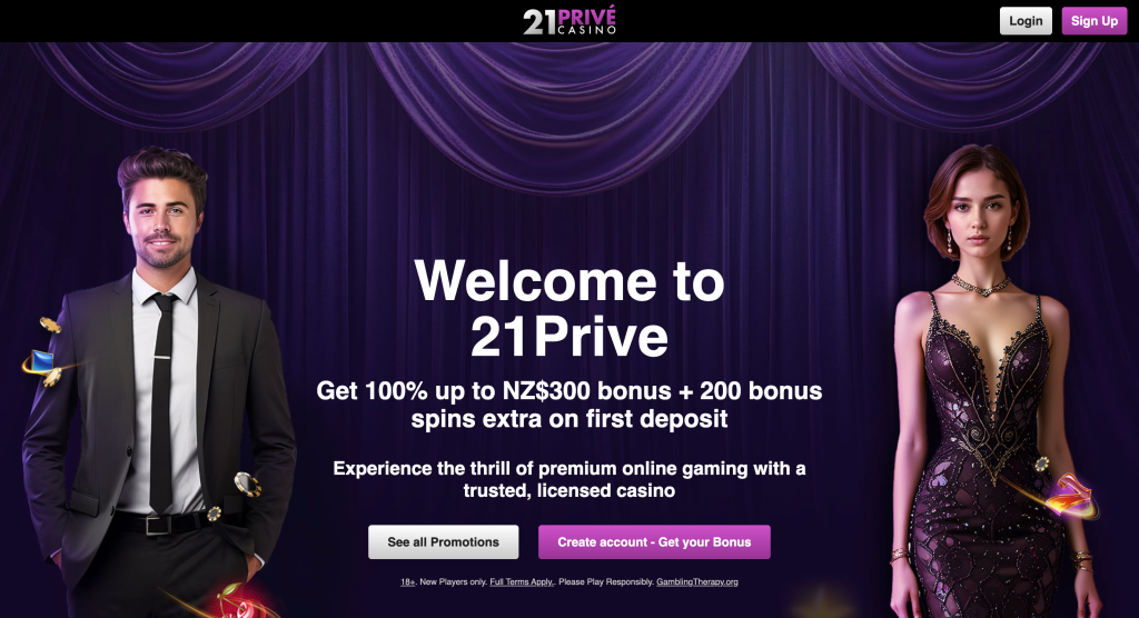 Home page 21Prive casino