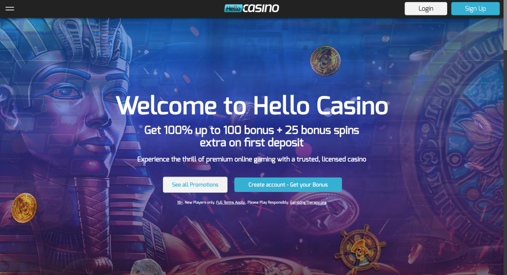 Home page HelloCasino