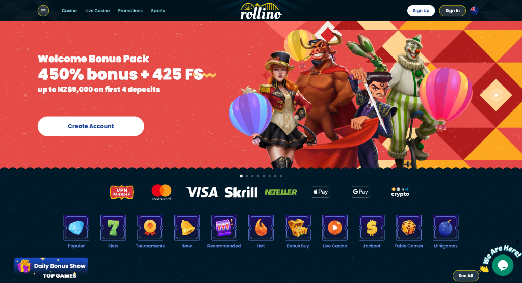 Home page Rollino