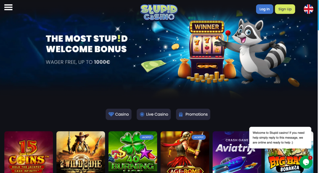 Home page Stupid Casino